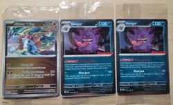 Gamestop- Two GENGAR Promo's and One Best Buy Promo Card 50/88, 107/82. - Image 1