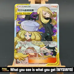 Cynthia&Caitlin SR CSM2cC-182/150 S-Chinese Card Sun&Moon Holo NM 2023 - Image 1