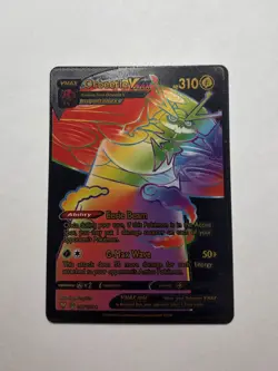 Black Foil Orbeetle VMAX Rainbow Fan Art Display Vmax Card NM - Image 1