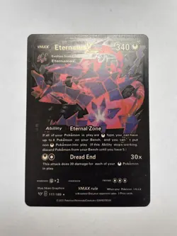 Rainbow Eternatus VMAX Black Foil 340 HP Fan Art Display Card NM/M - Image 1