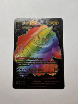Kamalm VMAX Dreadnaw 075/073 HP320 Rainbow Black Foil Fan Art Display Card NM - Image 1