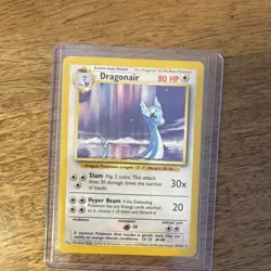 Pokemon Dragonair Base Set 18/102 Regular 80 HP Slam Hyper Beam Card - Image 1