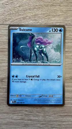 Pokemon Suicune 026/094 - ME02: Phantasmal Flames: Cosmos Holo Promo Rare Card - Image 1