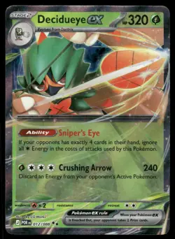 Pokemon Cards Decidueye ex 012/088 Perfect Order Double Rare NM *3 - Image 1