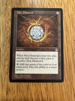 Mtg Magic The Gathering Mox Diamond Stronghold MP - Image 1