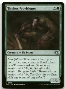 Tireless Provisioner #728 (NM) Foundations Jumpstart J25 Magic MTG - Image 1
