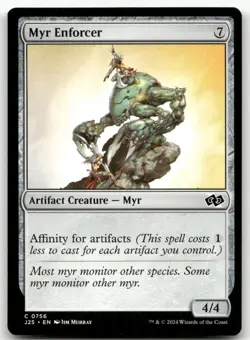 Myr Enforcer #756 (NM) Foundations Jumpstart J25 Magic MTG - Image 1
