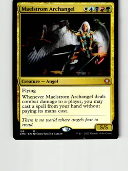Maelstrom Archangel 158 Commander: Dominaria United Magic: The Gathering LP - Image 1