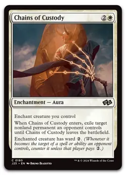 Chains of Custody #180 (NM) Foundations Jumpstart J25 Magic MTG - Image 1