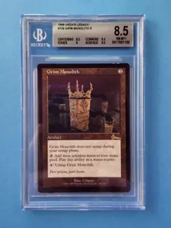 Grim Monolith Vintage Urza's Legacy MTG Graded BGS 8.5 NM - MINT+!!! - Image 1