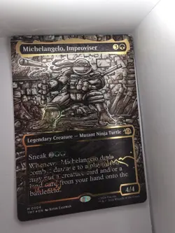 Michelangelo, Improviser (Borderless) (Gold-Stamped Signature) Teenage Mutant... - Image 2