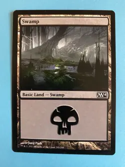 4x Basic Land - Swamp - 240/249 - Magic 2014 - MTG - M14 - Image 1