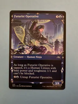 Futurist Operative - Showcase - 333 - Kamigawa: Neon Dynasty - MTG - NEO - Image 1