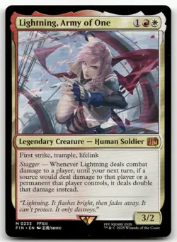 Lightning, Army of One #233 (NM) Final Fantasy FIN Magic MTG - Image 1