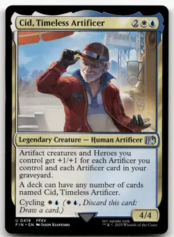 Cid, Timeless Artificer (0419) #419 (NM) Final Fantasy FIN Magic MTG - Image 1