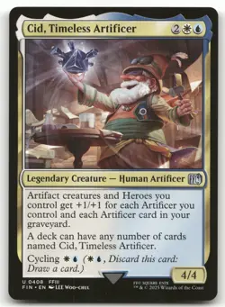 Cid, Timeless Artificer (0408) #408 (NM) Final Fantasy FIN Magic MTG - Image 1