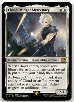 Cloud, Midgar Mercenary #10 (NM) Final Fantasy FIN Magic MTG - Image 1