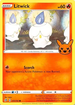Litwick 031/192 Trick or Trade BOOster Pokemon 007566 - Image 1