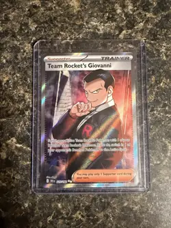 Pokemon TCG Team Rockets Giovanni 225/182 English SV10:DESTINED Rivals - Image 1