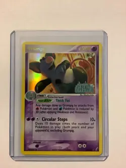 2006 Pokemon ex Crystal Guardians 20/100 Grumpig Reverse Holo/Stamped LP - Image 1