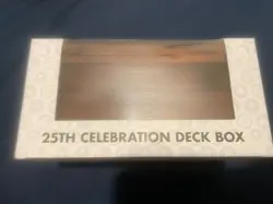 Ultra Pro Pokemon 25th Anniversary Celebration Wooden Deck Box SEALED NEW - Image 1