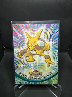 1999 Topps Pokemon #65 Alakazam TV Animation Card Vintage NM/LP Rare - Image 1