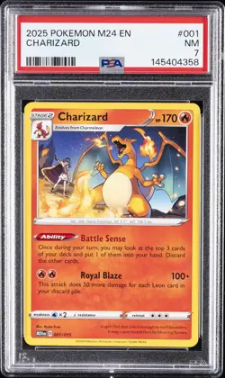 2025 POKEMON M24 EN-MCDONALD'S COLL #001 CHARIZARD PSA 7 - Image 1