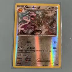 Pokemon TCG - Aerodactyl 76/124 - XY Fates Collide - Reverse Holo - LP/ NM - Image 1