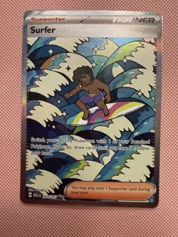 Surfer 293/217 Ascended Heroes Mega Evolution Pokemon Card SIR - Image 1