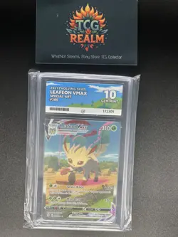 Ace 10 Leafeon VMAX 205/203 (Alt art) Evolving Skies Pokemon TCG - Image 3