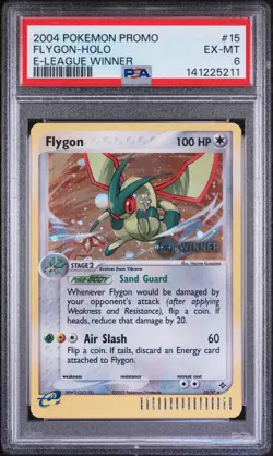 2004 POKEMON PROMO E-LEAGUE WINNER #15 FLYGON-HOLO PSA 6 - Image 1