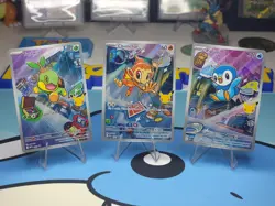 Turtwig Chimchar Piplup 30th Promo Set 40 41 42 Pokemon TCG First Partner - Image 1