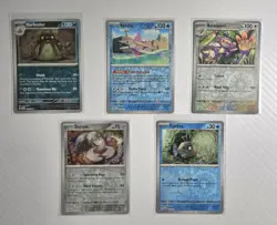 Pokemon TCG: 5 Card Lot - Paradox Rift Reverse Holo Collection Bundle - Image 1