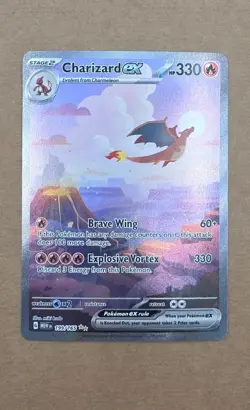 Pokemon TCG 151 MEW EN #199/165 Charizard ex Special Illustration Rare - Image 1
