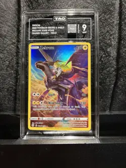 Pokemon Zekrom TG05/TG30 Brilliant Stars Trainer Gallery Ultra Rare Holo TAG 9 - Image 1