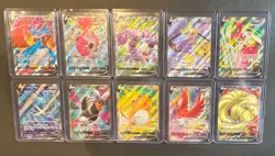 Pokemon Lot of Ten Assorted V Salamence Hoopa Drapion Aegislash Medicham & More - Image 1