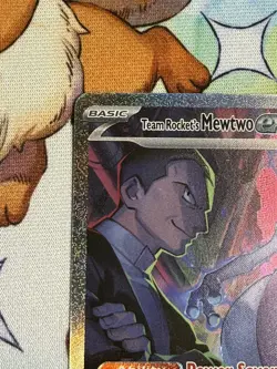 Team Rocket’s Mewtwo ex 231/182 Destined Rivals SIR Pokemon EXTRA CLEAN - Image 3