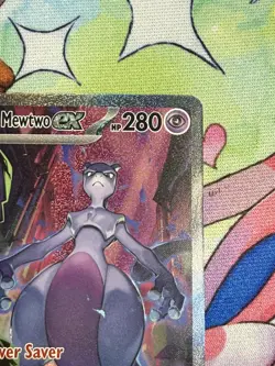Team Rocket’s Mewtwo ex 231/182 Destined Rivals SIR Pokemon EXTRA CLEAN - Image 4
