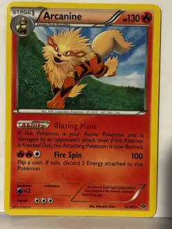 Arcanine (12) 12/99 Next Destinies NM Pokemon Fast Shipping - Image 1