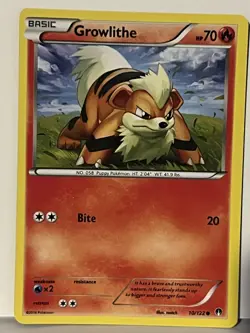 Growlithe 10/122 XY - BREAKpoint NM Pokemon Fast Shipping - Image 1