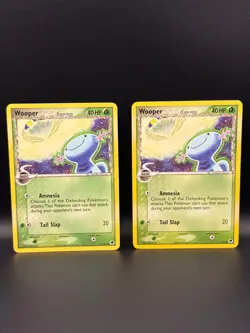 Pokemon TCG Wooper Delta Species 71/101 Dragon Frontiers 2006 EX Era LP Lot - Image 1