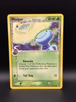 Pokemon TCG Wooper Delta Species 71/101 Dragon Frontiers 2006 EX Era LP Lot - Image 3