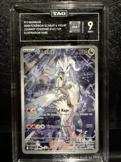 Pokemon N's Reshiram Illustration Rare 167/159 Journey Together Tag 9 - Image 1