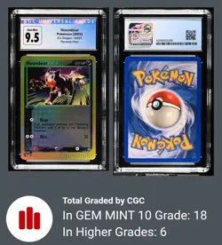 POKEMON EX DRAGON #59/97 HOUNDOUR REVERSE HOLO CGC GEM MINT 10 (Old Label 9.5) - Image 3