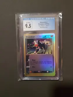 POKEMON EX DRAGON #59/97 HOUNDOUR REVERSE HOLO CGC GEM MINT 10 (Old Label 9.5) - Image 5
