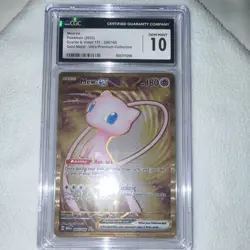 Mew ex CGC 10 Pokemon TCG Scarlet & Violet 151 205/165 Gold Metal Ultra-Premium - Image 1