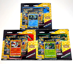 Pokemon TCG CROWN ZENITH 3-Pack Blister Pin Collection Set of 3 Sealed New - Image 1