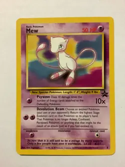 2000 Pokemon WotC Black Star Promo #8 Mew M/NM [A] - Image 2