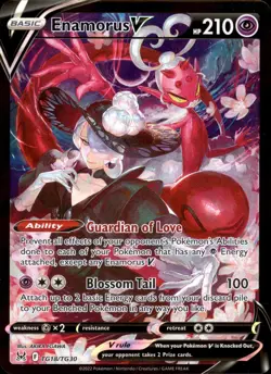 Enamorus V TG18 Ultra Rare - Pokemon SWSH11: Lost Origin Trainer Gallery 2022 NM - Image 1