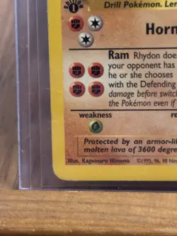 Pokemon Rhydon 45/64 Jungle 1st Edition Regular 1999 - Image 3